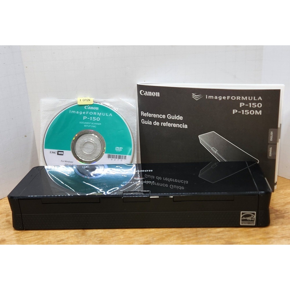 Canon imageFORMULA P-150 Portable Document Scanner Duplex USB Powered Black READ